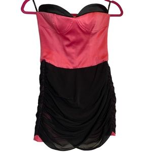 Bebe strapless corset dress in XXS